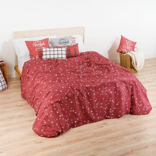 BELUM | Funda nórdica Navidad 50% algodón 50% poliéster, Funda nórdica con Botones Laponia 9 (Cama 90)