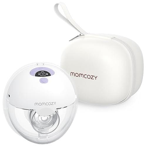 BUENA OFERTA 29% DESCUENTO Momcozy M5 Sacaleches Eléctrico Manos Libres, Extractor de Leche Portátil de Boca de Bebé Brida de Doble Sellado con 3 Modos y 9 Niveles, Sacaleches Manos Libres 24 mm (1, Morado)