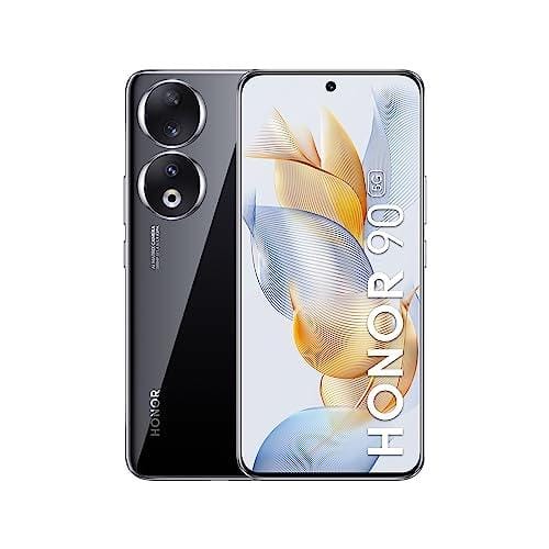 HONOR 90 Smartphone 5G, Cámara Triple de 200 MP, Pantalla Curva AMOLED de 6,7″ y 120 Hz, 12 GB+512 GB, Batería de 5000 mAh, Supercharge de 66 W, Dos SIM, Android 13, Negro