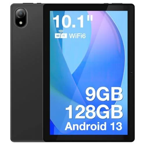 DOOGEE U10 Tablet 10.1 Pulgadas Android 13, Tablet Táctil 4GB(9GB) RAM+128GB ROM (TF 1TB), Cámara 8+5MP, Pantalla IPS HD, 5060mAh Batería, Bluetooth 5.0, Quad Core, Type C, Verde