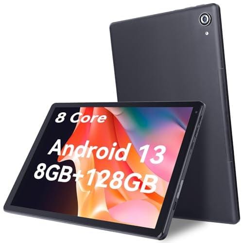XCX Tablet 10 Pulgadas Android 13 tabletas 8 núcleos, 8 GB + 128 GB (TF 1TB) 5G/2.4G WiFi, Bluetooth 5.0, 5000 mAh Tablet PC, 5 MP+8 MP, 1280 x 800 HD (Negro)