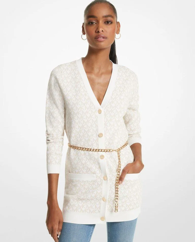 Cárdigan de mujer con logotipos y cierre de botones · Michael Michael Kors · El Corte Inglés