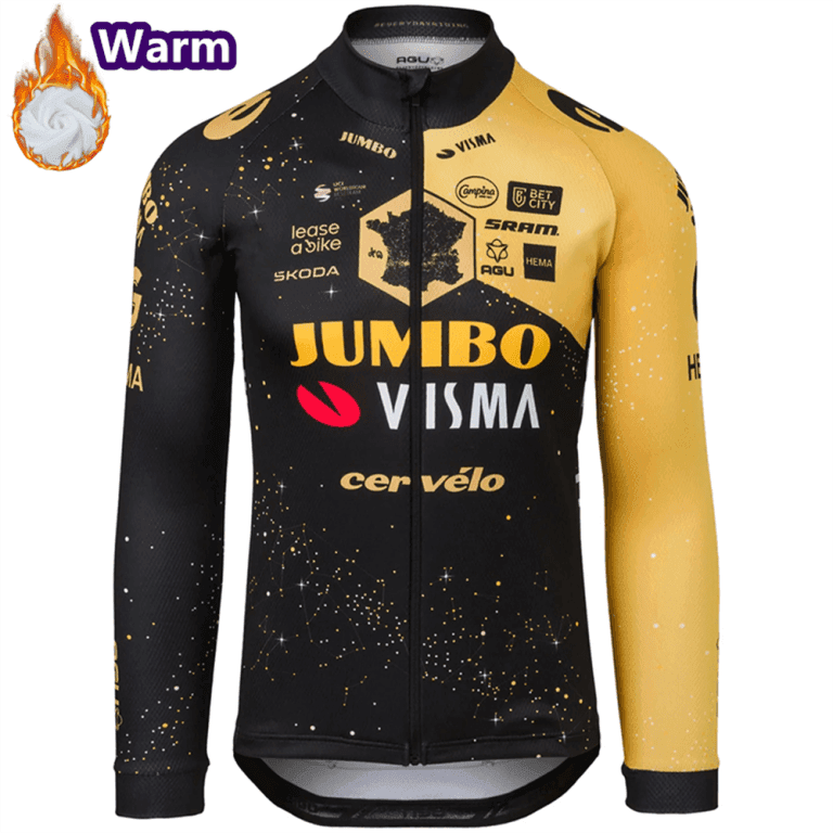 JUMBO VISMA-Ropa de Ciclismo de Invierno para Hombre, Conjunto de Jersey de manga larga con forro polar térmico para bicicleta de montaña | Miravia