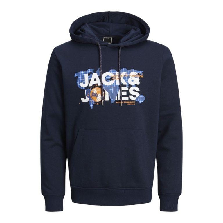 Jack & Jones Hombre Sudadera Mod JCODUST SWEAT HOOD SN color Azul Moda Casual Informal Ref : 240214 | Miravia