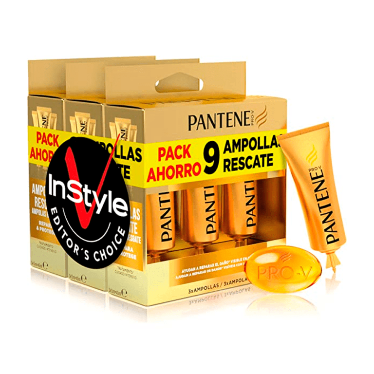 Pantene Pro-V Repara & Protege Ampollas Tratamiento Intensivo Reparadoras Del Pelo Débil, seco y dañado. Ayudan A Reparar El Daño Visible En 30 Segundos, 9 Ampollas | Miravia