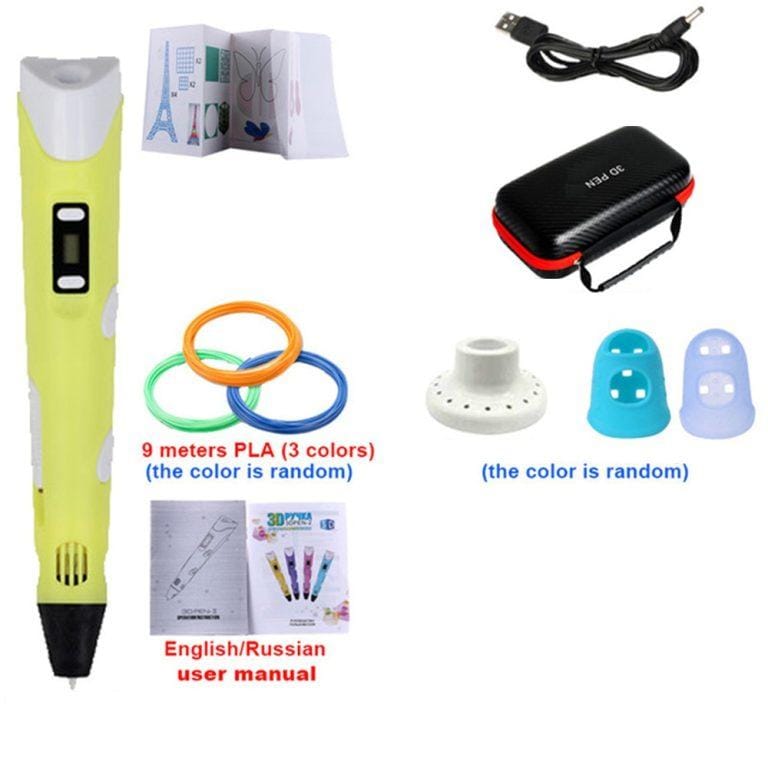 3D pluma niños impresora DIY bolígrafos de dibujo para niños bolígrafos con pantalla LCD de 1,75mm PLA filamento de 100M de impresión de regalos de navidad cumpleaños | Miravia