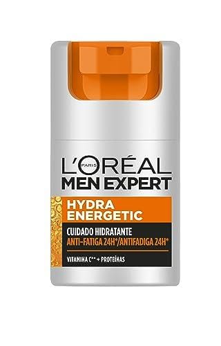 37% DESCUENTO L’Oréal Men Expert Crema hidratante antifatiga para hombre, Crema Hydra Energetic para hombre con Vitamina C*, Combate la apariencia de ojeras e hidrata la piel 50 ml