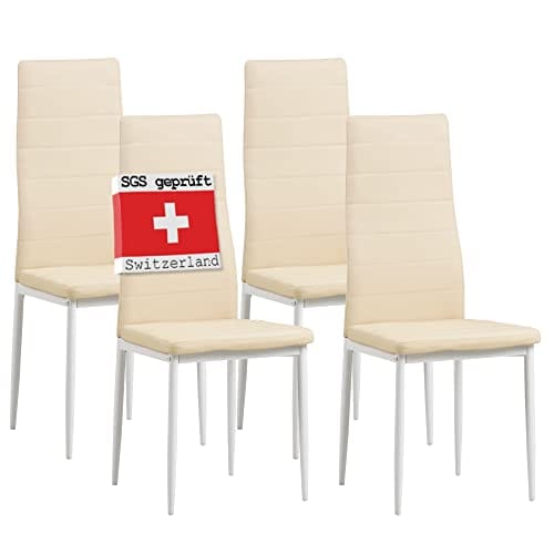 OFERTÓN SUPREMO 70% DESCUENTO Albatros 2702 Milano Set de 4 sillas de Comedor, Beige