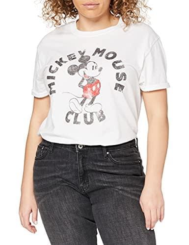 DESCUENTAZO 58% DESCUENTO Disney Mickey Year, Camiseta Mujer, blanco, 42 (Talla fabricante: X Large)