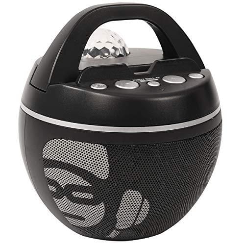 iDance Party Ball BB10K Altavoz Portátil Estéreo 30W Negro, Gris Altavoces Portátiles (30 W, Inalámbrico y Alámbrico, A2DP, Micro USB, Altavoz Portátil Bluetooth Estéreo, Negro, Gris)