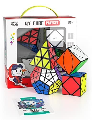 BUENA OFERTA 27% DESCUENTO ROXENDA Speed Cube Set, Cubos de Velocidad de Pirámide Dodecaedro Skew Ivy con Caja de Regalo, Tutorial Secreto para Speed Cubes