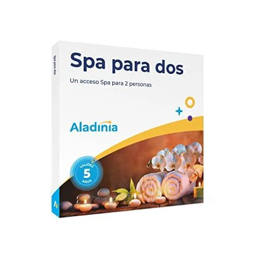 ALADINIA SPA para Dos. Pack de experiencias Originales para Regalar. Cofre de Relax, Regalo Ideal para Parejas o Mujeres. Validez 5 años, Cambios Gratis e ilimitados
