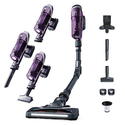 DESCUENTAZO 59% DESCUENTO Rowenta XForce Flex 8.60 Allergy Care RH9638 Aspiradora escoba sin cable con gran potencia, batería extraíble de 22 V con hasta 35 minutos de autonomía, tubo flexible y sistema led en el cabezal