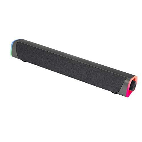 BUENA OFERTA 38% DESCUENTO Woxter Big Bass 320 Barra de Sonido con Potencia de 20W (Retroiluminados RGB, 3,5 mm, PC/PS4/Xbox/TV/Móvil/Tablet), Alimentado por USB, Color Negro