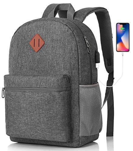 BUENA OFERTA 38% DESCUENTO YAMTION Mochila Escolar Unisex para Ordenador Portatil Mochilas Juveniles Niño Mochila Instituto Universidad con Puerto de Carga USB