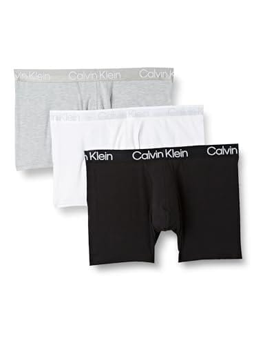 39% DESCUENTO Calvin Klein Trunk 3pk 000nb2970a, Boxer Hombre, White/ Black/ Grey Heather, S