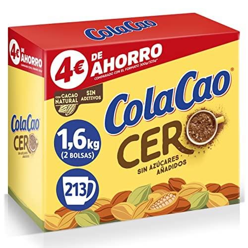 BUENA OFERTA 21% DESCUENTO ColaCao Cacao Soluble, 0% Azúcares Añadidos, 1.6kg