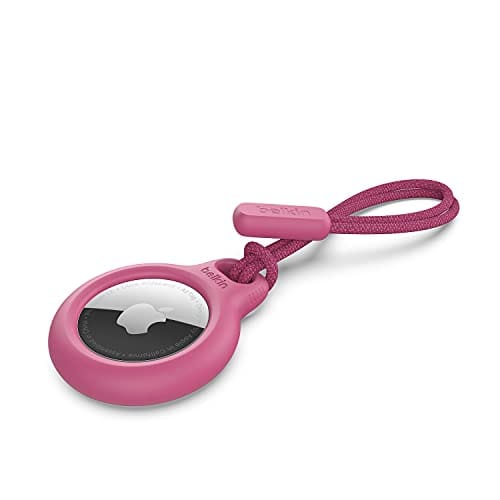 OFERTÓN SUPREMO 79% DESCUENTO Belkin Funda con correa para AirTag (Secure Holder, cubierta protectora, protector para Air Tag con borde elevado antiarañazos) Rosa