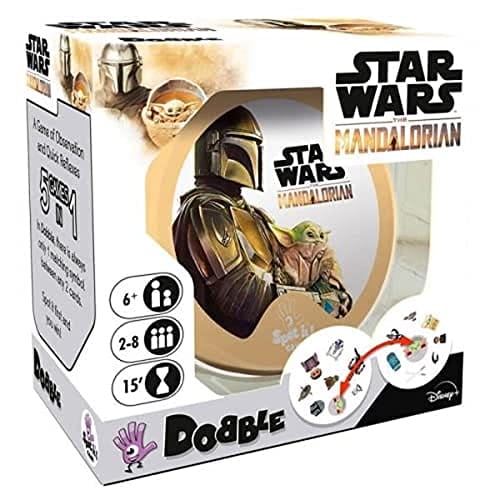 BUENA OFERTA 38% DESCUENTO Zygomatic Dobble Star Wars Mandalorian Juego de Cartas en Español DOBSWM01ESPT
