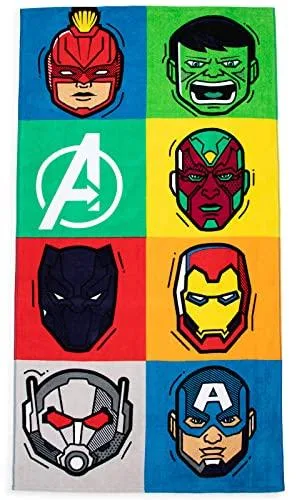Marvel Los Vengadores Pop Toalla de Playa Grande 86cm x 162cm 100% Algodón