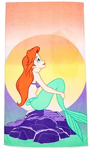 Disney La Sirenita Libre en El Oceano Toalla de Playa Grande 86cm x 162cm 100% Algodón