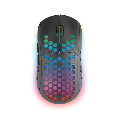 DESCUENTAZO 43% DESCUENTO Mars Gaming MMW3, Ratón Gaming Inalámbrico, RGB Flow, Ultraligero 79g, 3200DPI, Negro