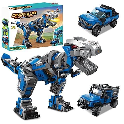 DESCUENTAZO 60% DESCUENTO Apostrophe Games Juego de Bloques de Construcción de Camiones Dino 3 en 1