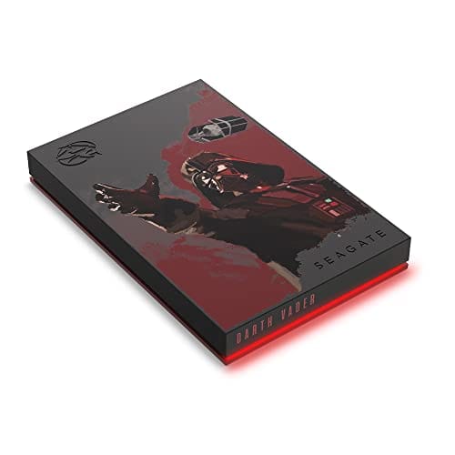 Seagate FireCuda 2TB disco duro externo portátil, compatible con PS4, PS5, Xbox One/Series, PC Star Wars Edition Darth Vader, USB 3.2, 3 años de servicios de Rescue (STKL2000411)