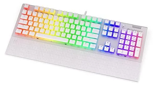 DESCUENTAZO 57% DESCUENTO ENDORFY Omnis Pudding Onyx White Kailh Red, Teclado de tamaño Completo, botón de Volumen | EY5A036