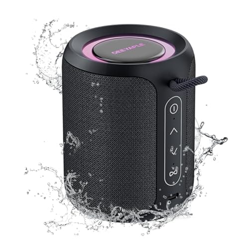 DESCUENTAZO 50% DESCUENTO Deeyaple Altavoz Bluetooth, Altavoz Bluetooth Potente Baffle con Graves intensos, Bluetooth 5.3 Altavoz Conectado, 15 W Altavoces Bluetooth, IPX7 Impermeable, Doble emparejamiento estéreo