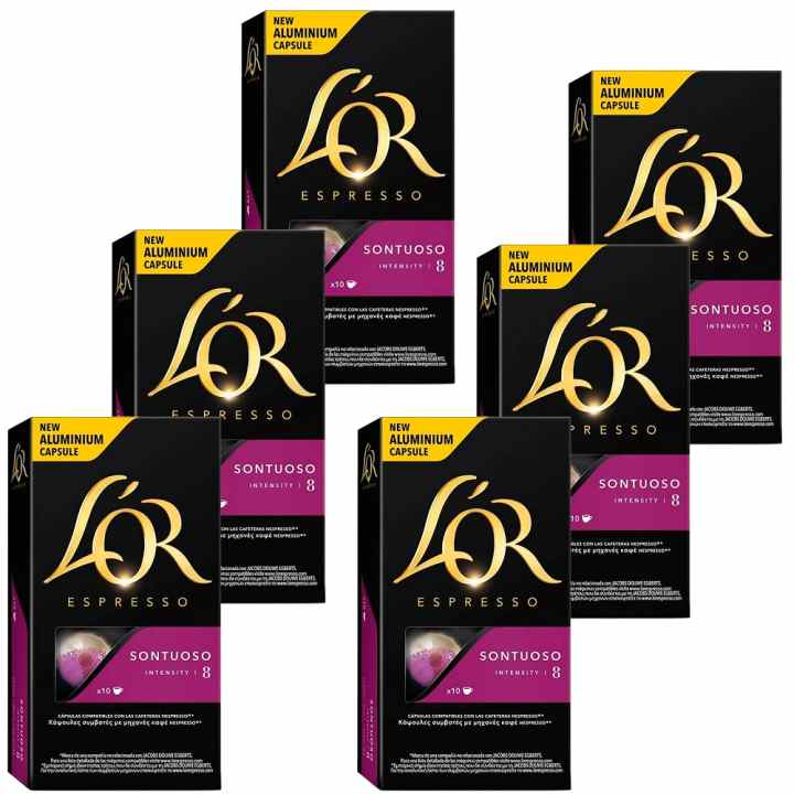 Sontuoso L’OR 60 capsulas aluminio compatibles NESPRESSO | Miravia
