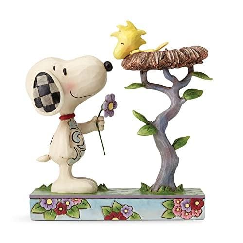 DESCUENTAZO 49% DESCUENTO Enesco Peanuts by Jim Shore Figurita de Snoopy y Woodstock en su Nido, de PVC, Multicolor, 12 x 14 x 17 cm
