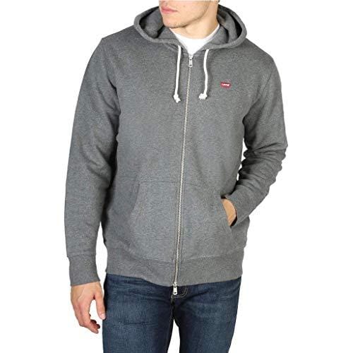 50% DESCUENTO Levi’s Zip Up Sudadera Hombre, Charcoal Heather XX, L
