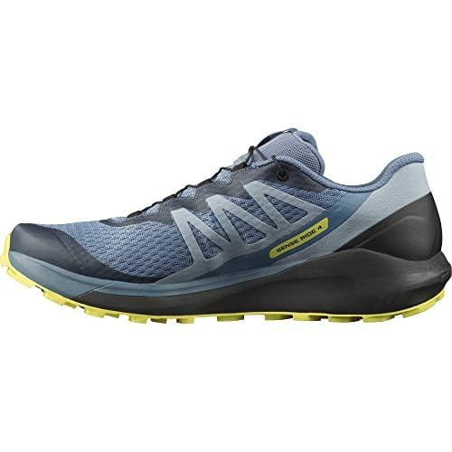 60% DESCUENTO SALOMON Hombre Sense Ride Zapatillas de trail running, Sense Ride 4 Copen Blue Black Evening Primrose, 44 EU