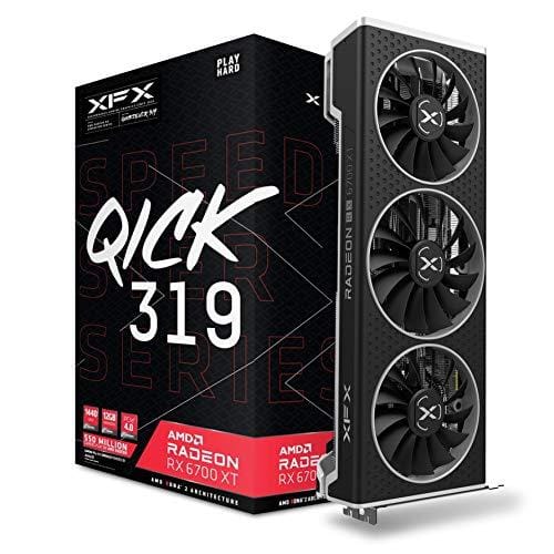 BUENA OFERTA 26% DESCUENTO XFX Speedster QICK319 AMD Radeon RX 6700 XT Ultra Gaming Tarjeta gráfica con 12 GB GDDR6 HDMI 3xDP, AMD RDNA 2 RX 67XTYPUDP