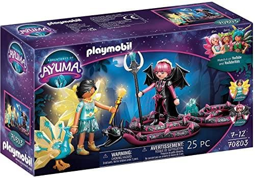 DESCUENTAZO 55% DESCUENTO PLAYMOBIL Adventures of Ayuma 70803 Crystal Fairy y Bat Fairy con Animales del Alma, A Partir de 7 años