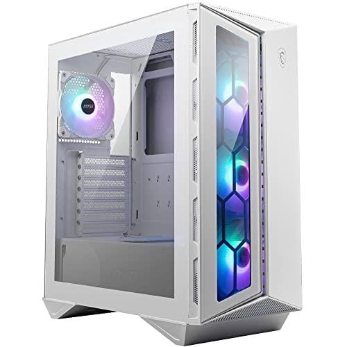 DESCUENTAZO 52% DESCUENTO MSI MPG GUNGNIR 110R WHITE Caja de PC de media torre gaming (4 ventiladores ARGB de 120 mm, USB 3.2 Gen 2×2 Tipo C, cristal de vidrio templado, filtro de polvo magnético, Mystic Light RGB, ATX)