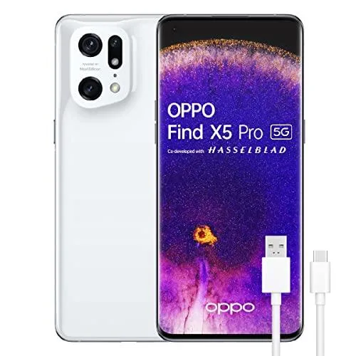 DESCUENTAZO 46% DESCUENTO OPPO Find X5 Pro 5G Smartphone 256GB, 12GB RAM, Dual SIM, Pantalla 6,7”, Cámara 50MP+50MP+13MP, Vídeo 4K Nocturno, Batería 5000mAh, Carga Rápida 80W – Blanco