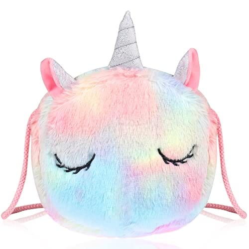 DESCUENTAZO 54% DESCUENTO WolinTek Bolso Unicornio de felpa para niñas, Bandolera de Unicornio para Niña Bolsa Pequeña de Hombro,Mini Bolsos de la Princesa para Mujeres Niñas