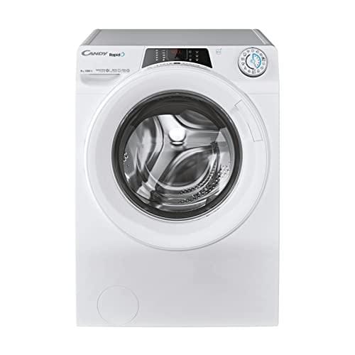 BUENA OFERTA 33% DESCUENTO Candy RapidO RO 1284DWMT/1 S Lavadora 8 KG, 1200 RPM, Pantalla Smart Text, Panel Smart Touch, Wi Fi, Snap & Wash, 16 Ciclos, 9 Rápidos, Motor Inverter,Función Vapor, Inicio Diferido 24H, 74 DB, Blanco
