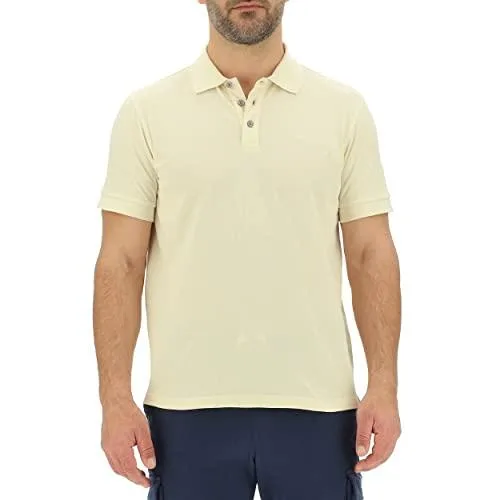 JEEP J Camiseta Polo Hombre Bordado pequeño J23S Shirt, Almond, L