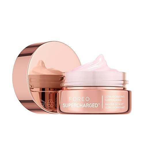 74% DESCUENTO FOREO SUPERCHARGED Mascarilla de Noche con Acido Hialuronico Crema Hidratante Facial Mujer Crema Antiarrugas Mujer Skincare Vegano Contorno de Ojos Antiarrugas Mujer Vitamina E 75 ml