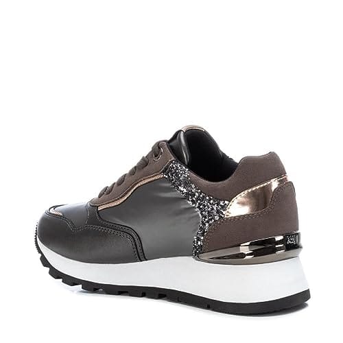 50% DESCUENTO XTI Zapatilla Cierre de cordón para Mujer, Color: Gris, Talla: 40