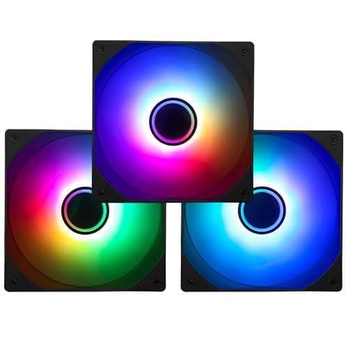 OFERTÓN SUPREMO 81% DESCUENTO Thermalright TL C12B S V3 Ventilador de CPU ARGB de 120 mm, con velocidad de 1500 rpm, ventilador silencioso de 4 pines PWM para PC, con efecto de luz de espejo ARGB (3 ventiladores)