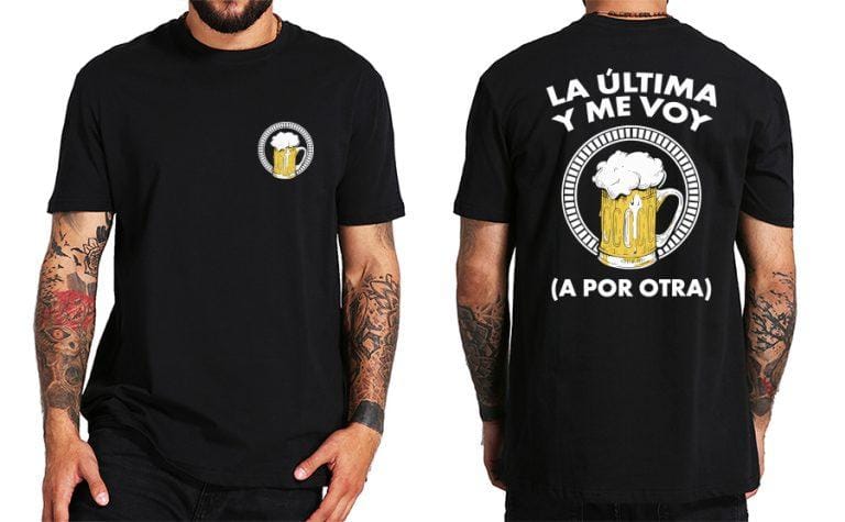 Camiseta divertida para hombre, Camisa de algodón suave, manga corta, regalos de moda, cerveza, olla, artesanía, exterior, informal | Miravia