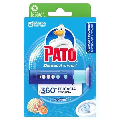 BUENA OFERTA 35% DESCUENTO Pato Discos Activos Marine Aplicador WC con Recambio (6 Discos) Limpia y Desinfecta el Inodoro
