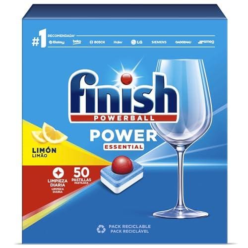 Finish Powerball Power Essential Pastillas para el pavavajillas Limón 50 pastillas