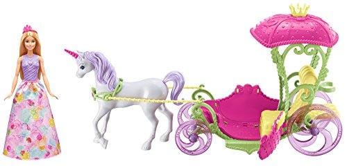 Barbie Dreamtopia, carroza Reino de Chuches con muñeca y unicornio (Mattel DYX31) , color/modelo surtido