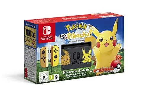 Nintendo Switch Pokémon: Consola + Let’s Go Pikachu + Poké Ball Plus (Edición limitada)