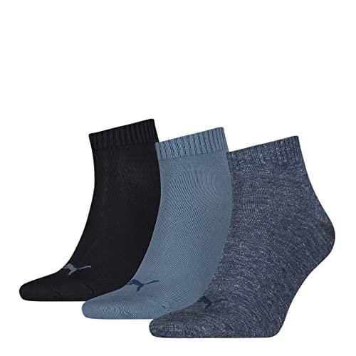 DESCUENTAZO 52% DESCUENTO PUMA Quarter Calcetines, Azul (Denim Blue), 43 46 Unisex adulto